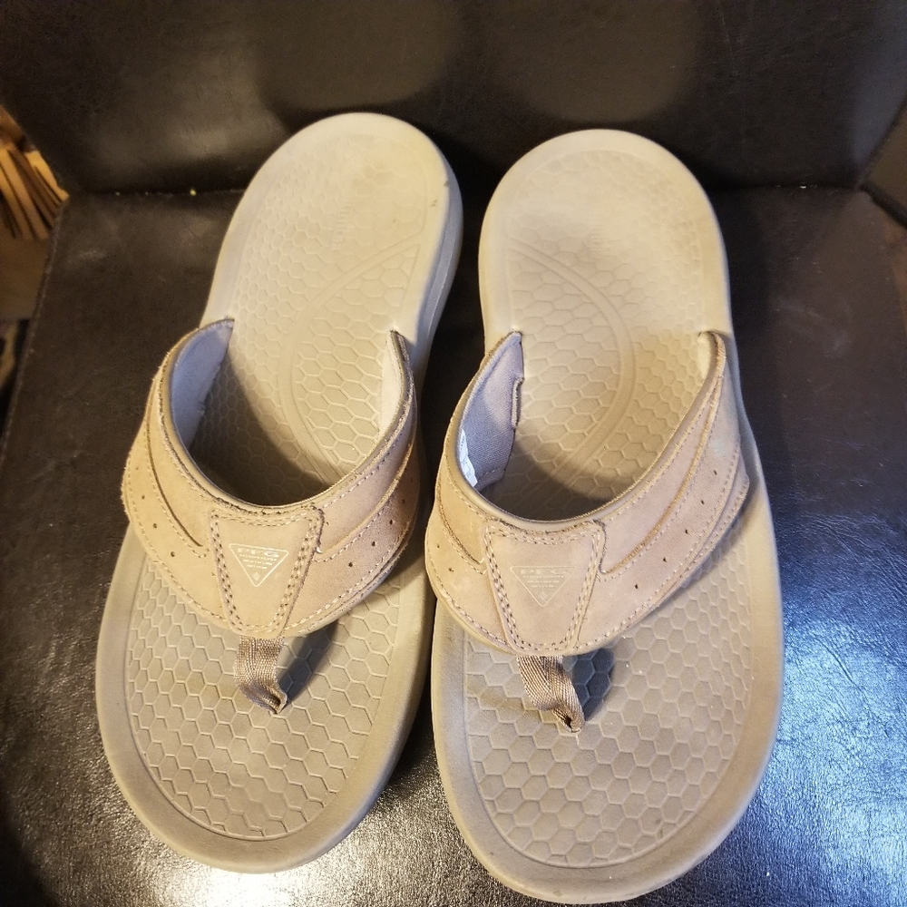 Mens Columbia Techsun PFG Flip Flops Size 11